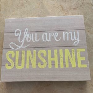 Canvas wall art, “You are my sunshine”